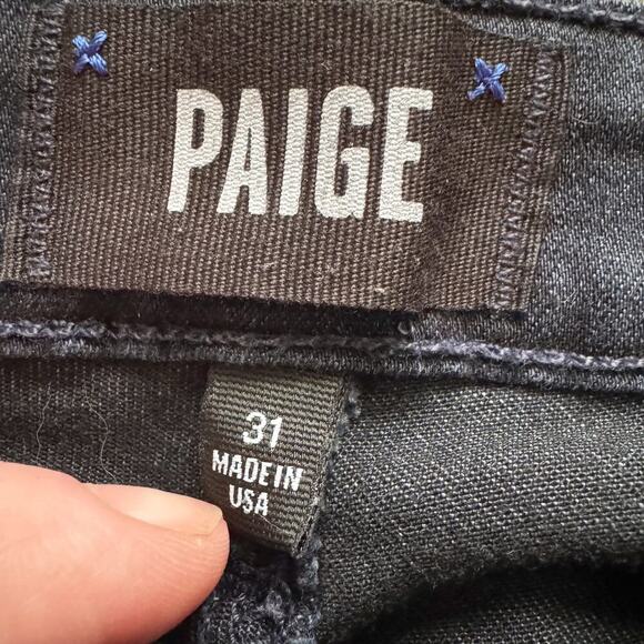 Paige Jeans Women's Sz 31 Blue Verdugo Ankle Skinny Stretch Mid Rise Preppy - Picture 4 of 12